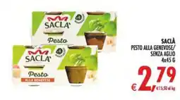 Deco Maxistore Sacla' pesto alla genovese senza aglio offerta