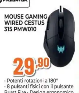 Extracoop Mouse gaming wired cestus offerta