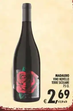 Deco Maxistore Madaudo Vino Novello Terre Siciliane offerta
