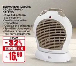 Il Gigante Termoventilatore Ardes AR4F03 BALENO offerta