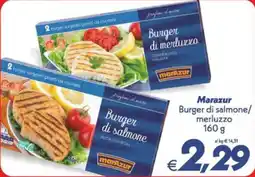 Iper Super Conveniente Marazur Burger di salmone/merluzzo offerta