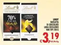 Deco Maxistore Lindt Tavoletta di cioccolato linea Excellence offerta