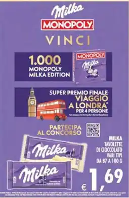 Deco Maxistore Milka Tavolette di cioccolato vari tipi offerta