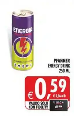 Deco Maxistore Pfanner energy drink offerta