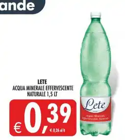 Deco Maxistore Lete acqua minerale effervescente naturale offerta