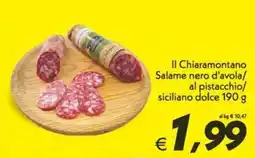 Iper Super Conveniente Il Chiaramontano Salame nero d'avola offerta