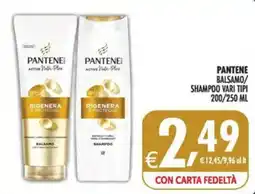 Deco Maxistore Pantene balsamo/shampoo vari tipi offerta