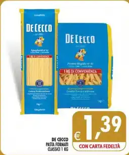 Deco Maxistore De Cecco pasta formati classici offerta