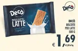 Deco Maxistore Decò biscotti latte offerta