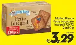 Iper Super Conveniente Mulino Bianco Fette biscottate integrali offerta