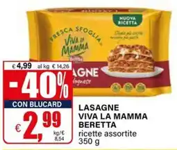 Il Gigante Lasagne Viva la Mamma Beretta offerta