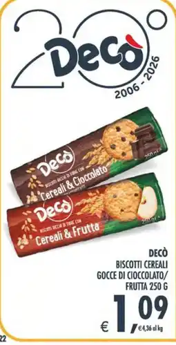 Deco Maxistore Decò biscotti cereali offerta
