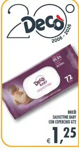 Deco Maxistore Decò Salviettine Baby offerta