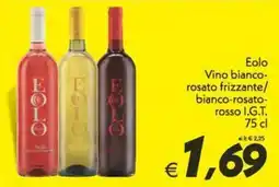 Iper Super Conveniente Eolo Vino bianco-rosato frizzante/bianco-rosato-rosso I.G.T. offerta