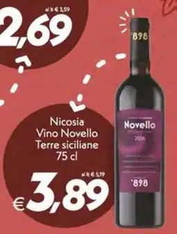 Iper Super Conveniente Nicosia Vino Novello Terre siciliane offerta