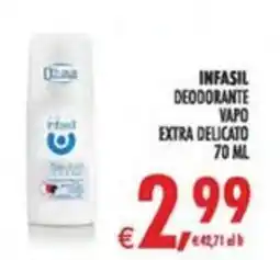 Deco Maxistore Infasil deodorante vapo extra delicato offerta