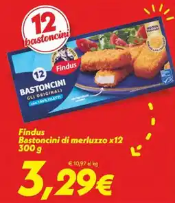 Iper Super Conveniente Findus Bastoncini di merluzzo offerta