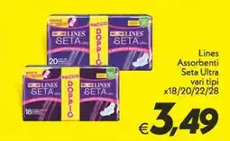 Iper Super Conveniente Lines Assorbenti Seta Ultra offerta