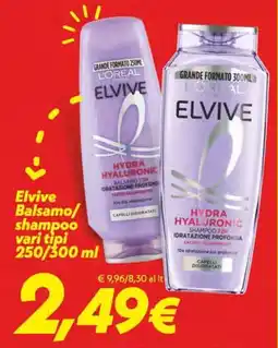 Iper Super Conveniente Elvive balsamo/shampoo offerta