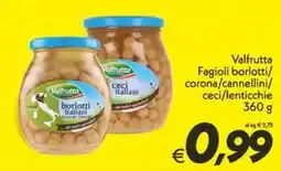Iper Super Conveniente Valfrutta Fagioli borlotti/ corona/cannellini/ ceci/lenticchie offerta