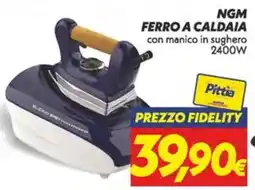 Iper Super Conveniente NGM Ferro a caldaia con manico in sughero offerta