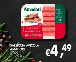 èccoMI Salsiccia avicola Amadori offerta
