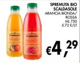 èccoMI Spremuta bio Scaldasole arancia bionda/rossa offerta