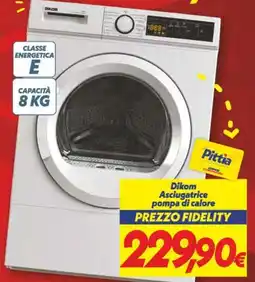 Iper Super Conveniente Dikom Asciugatrice pompa di calore offerta