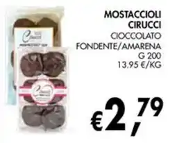 èccoMI Mostaccioli Cirucci Cioccolato Fondente/Amarena offerta
