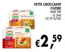 èccoMI Fette croccanti cuore offerta