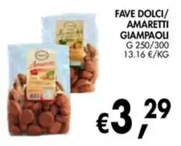 èccoMI Fave dolci/amaretti Giampaoli offerta