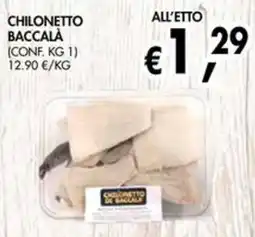 èccoMI Chilinetto baccalà offerta