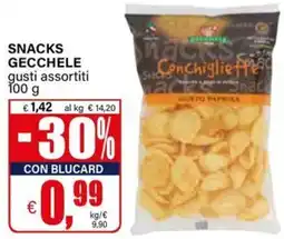 Il Gigante Snacks Gecchele gusti assortiti offerta
