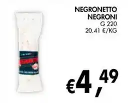 èccoMI Negronetto Negroni offerta