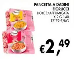 èccoMI Pancetta a dadini Fiorucci offerta
