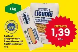 Eurospar Pasta di Gragnano IGP formati assortiti Pastificio Liguori offerta