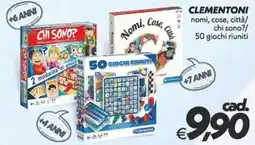 Iper Super Conveniente Clementoni nomi, cose, città/chi sono?/50 giochi riuniti offerta