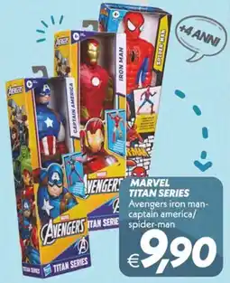 Iper Super Conveniente Marvel Titan Series Avengers iron man-captain america/spider-man offerta