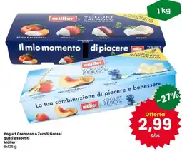 Eurospar Yogurt Cremoso o Zero% Grassi gusti assortiti Müller offerta