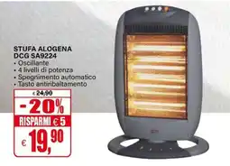 Il Gigante Stufa alogena DCG offerta