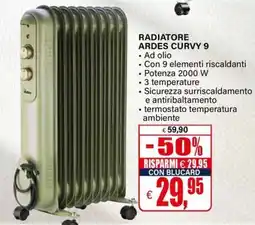 Il Gigante Radiator Ardes Curvy 9 offerta