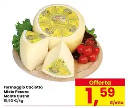 Eurospar Formaggio Caciotta Misto Pecora Monte Cusna offerta