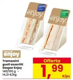 Eurospar Tramezzini gusti assortiti Despar Enjoy offerta