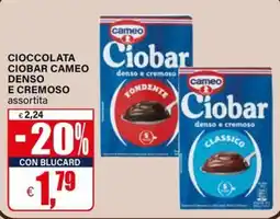 Il Gigante Ciobar Cameo Cioccolata Denso e Cremoso offerta