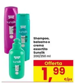 Eurospar Shampoo, balsamo o crema assortito Sunsilk offerta