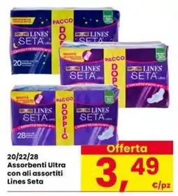 Eurospar Assorbenti Ultra Lines Seta offerta