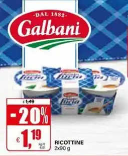 Il Gigante Galbani Ricottine offerta