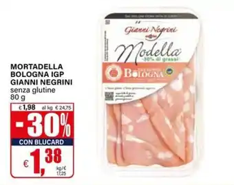 Mortadella Bologna IGP Gianni Negrini senza glutine