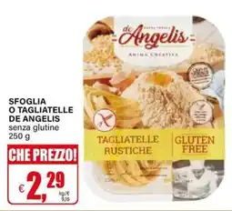 Il Gigante Tagliatelle rustiche senza glutine de Angelis offerta