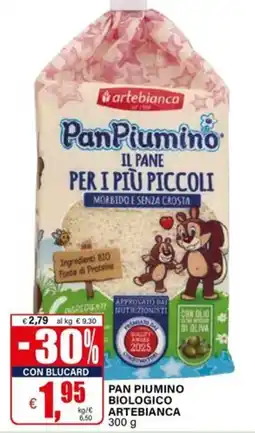 Il Gigante Pan Piumino Biologico Artebianca offerta